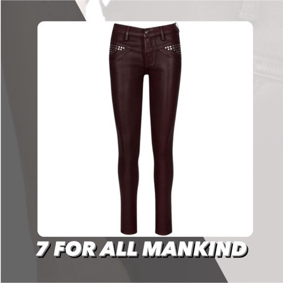 NWT 7 For All Mankind Studded Skinny Jeans - Picture 1 of 15